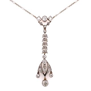 1920’ Platinum Diamond Pendant