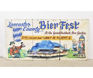 Lancaster County Bier Fest Sign
