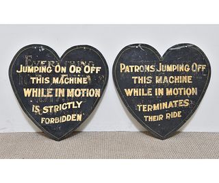 Two Carousel Ride Signs