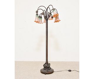 Tiffany Style Bronze Floor Lamp