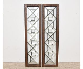 Pair of Beveled Glass Doors