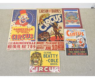 Five Circus Posters