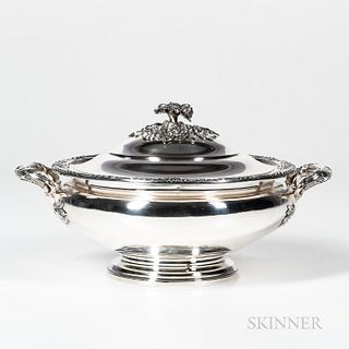 French Sterling Silver Covered Tureen