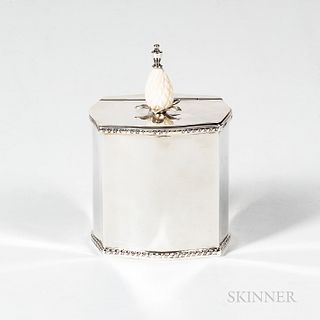 Cartier Sterling Silver Tea Caddy
