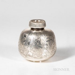 David Andersen Sterling Silver Jar