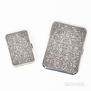 Two Sterling Silver Cases