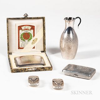 Four Japanese Silver Items