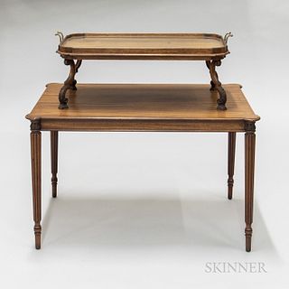 A.H. Davenport Co. Chippendale-style Mahogany Two-tier Server