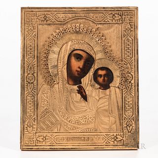 Russian Icon Depicting Mother of God