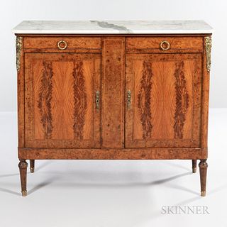 Louis XVI-style Marble-top Bronze-mounted Buffet