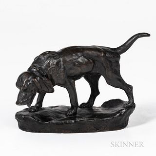 French School Bronze Model of a Hound