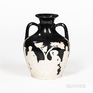 Wedgwood Black Glazed Stoneware Portland Vase