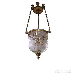 Gilt-bronze Bell Jar Lantern