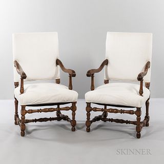 Pair of Louis XIV-style Armchairs