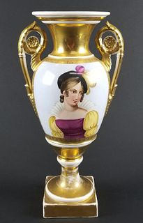 Late 19th C. Old Paris Porcelain Vase