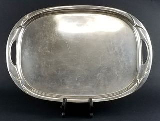English Handled Silver Tray