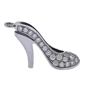 Tiffany &amp; Co Platinum Diamond Shoe Charm Pendant