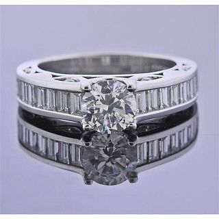 Tacori 18K Gold Diamond Engagement Ring Setting