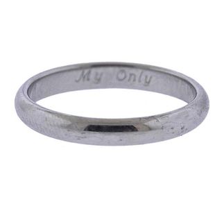 Cartier Platinum 3.5mm Wedding Band Ring 