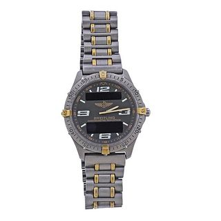 Breitling Aerospace Titanium Gold Watch F75362