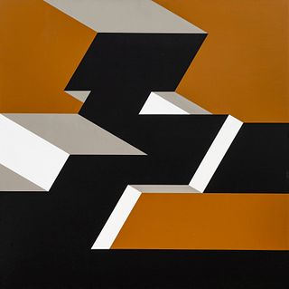 Rinaldo Paluzzi
(American, 1927-2013)
Spacial Construction Series #46-48, 1972 (triptych)