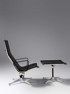 Charles and Ray Eames
(American, 1907-1978 | American, 1912-1988)
Aluminum Group Lounge Chair and Ottoman