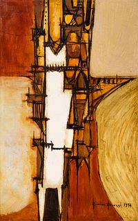 Rinaldo Paluzzi
(American, 1927-2013)
White Construction, 1959