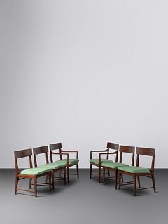Edward Wormley
(American, 1907-1995)
Set of Six Dining Chairs