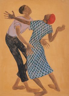 Margo Hoff
(American, 1912-2008)
Dancers(a pair of works)