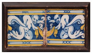 Set of tiles; Toledo; XVII century.
Ceramic.