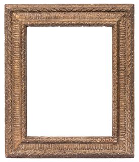 Frame following models of the seventeenth century; Italy, nineteenth century.
Carved wood.