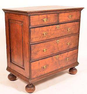 William and Mary Walnut Chest of Drawers.