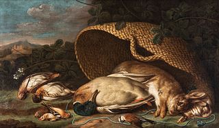 French school of the 18th century.
"Still life of hunting", 1753.
Oil on canvas.