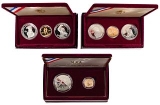 1984 and 1988 Olympic Gold and Silver Commemorative Assortment