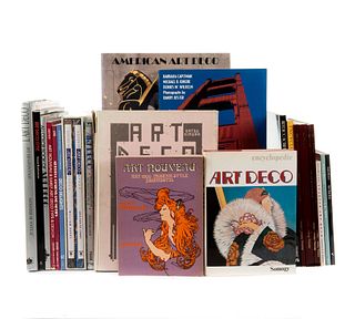 Lote de libros sobre Art Deco y Art Nouveau. Splendeurs de L´Art Deco / All Colour Book of Art Deco. Piezas: 23.