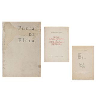Lote de Literatura Mexicana siglo XX. En el Sur... / Noche de Crucifixión y otros Poemas Cristiano / Punta de Plata. Piezas: 3.