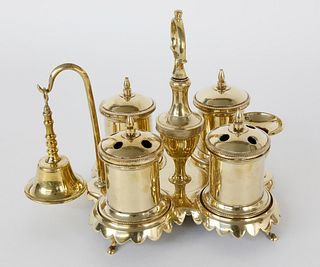 Spanish Brass Standish, circa 1780
