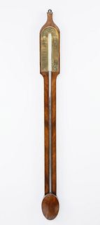 Regency Inlaid Mahogany Stick Barometer, 1st quarter of the 19th Century