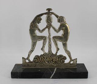 Bronze Art Deco Figural Sculpture.