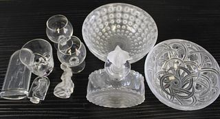 Lalique France Grouping Of Glass