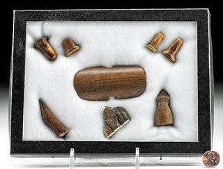 16th C. Pre-Contact Inuit Walrus Ivory, Bone Tools (8)