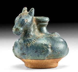 Thai Sawankhalok Glazed Pottery Horse Jar, ex-Museum