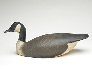 Rare and hollow carved Canada goose, Ward Brothers, Crisfield, Maryland, circa 1936.