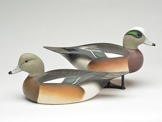 Pair of flat bottom style widgeon, Charles Joiner, Chestertown, Maryland.