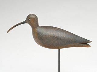 Curlew carved in the Cobb Island style, Mark McNair, Craddockville, Virginia.