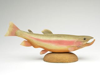 Rare trout carving, Bob White, Tullytown, Pennsylvania.