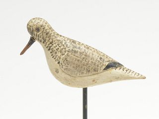 Extremely rare sanderling, Andrew Verity, Seaford, Long Island, New York, last quarter 19th century.