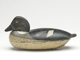 Goldeneye hen, carved by John English and painted by John Dawson.