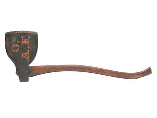 Ceremonial axe from carved wood.