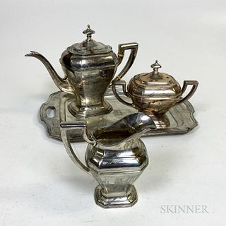 Four-piece Reed & Barton Sterling Silver Tea Set